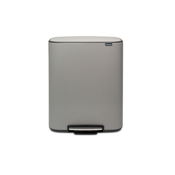 Brabantia, Bo pedaalemmer, 2x30 liter, licht grijs, VB211485 - 1