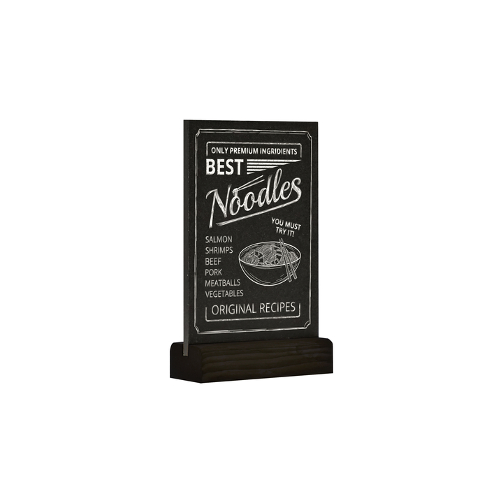 Krijtbord europel tafelmodel a6 staand zwart(356273) - 0