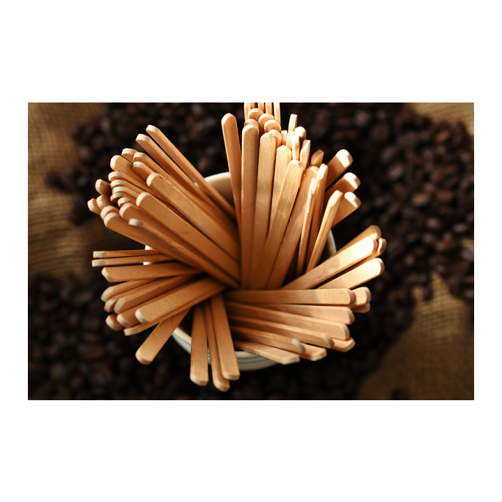 Roerstaafje papstar 110x3mm bamboe(ps88134) - 2