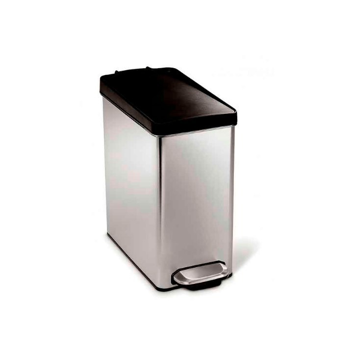 Simplehuman Profile, pedaalemmer, 10 liter, RVS, VB 016504 - 0