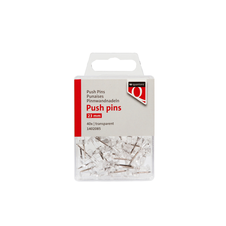 Push pins quantore transparant 40 stuks(1402085) - 0