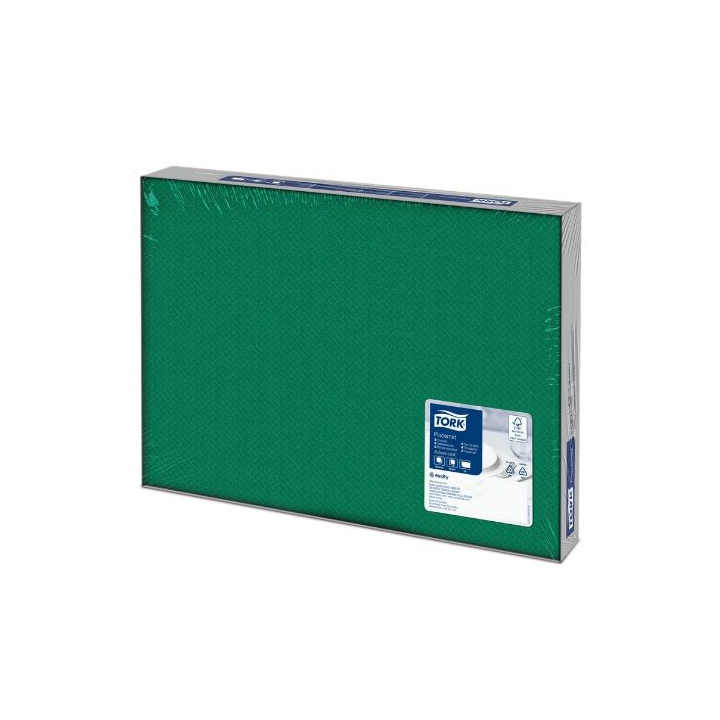 Tork, papieren placemat, 30x42 cm, Donkergroen, 474559 (2500 stuks) - 0