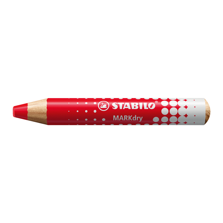 Whiteboardpotlood stabilo markdry rood(648/40) - 0