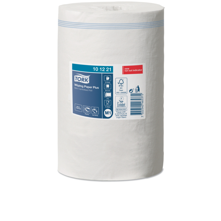 Tork Advanced | Mini Poetsrol | 75 Meter | 2-Laags | Recycled | M1 | Wit | 101221 (11 stuks) - 1