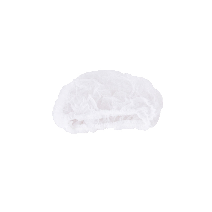 Haarnetje, 53cm, non woven, wit (100 stuks) - 1
