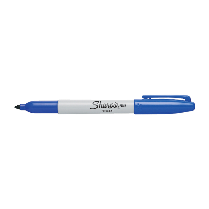 Viltstift sharpie perm fine rond 1.0mm blauw - 0