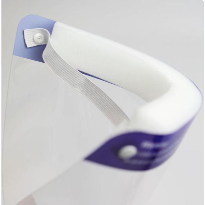 Gelaatsscherm transparant met elastische band | OP=OP AANBIEDING - 1