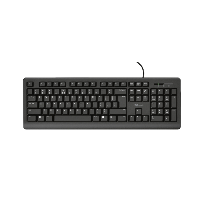 Toetsenbord trust primo zwart(23880) - 0