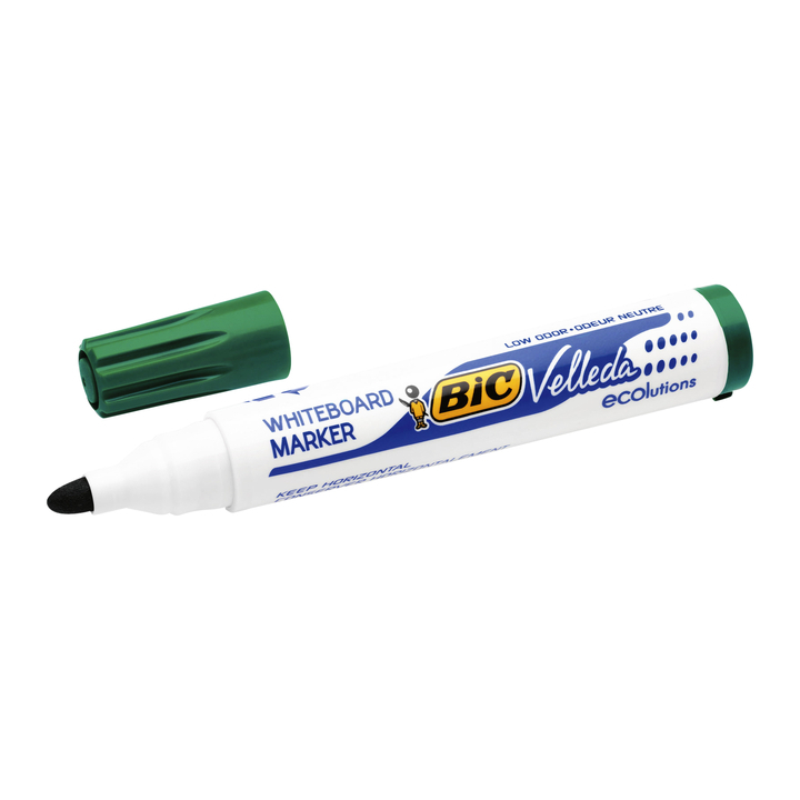 Viltstift bic 1701 whiteboard rond 1.3mm groen - 0