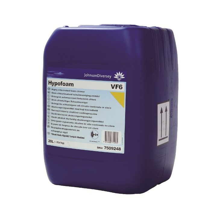 Diversey Hypofoam VF6, schuimreiniginsmiddel, 20 liter (1 stuk) - 0