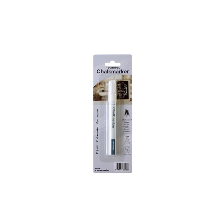 Krijtstift europel 3mm wit(356508) - 0