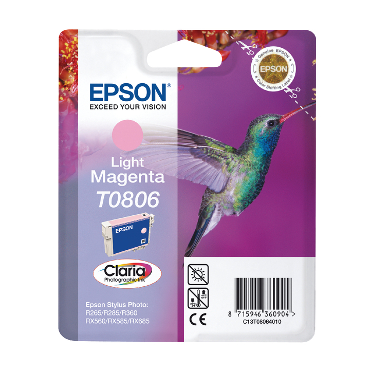 Inkcartridge epson t080640 lichtrood - 0