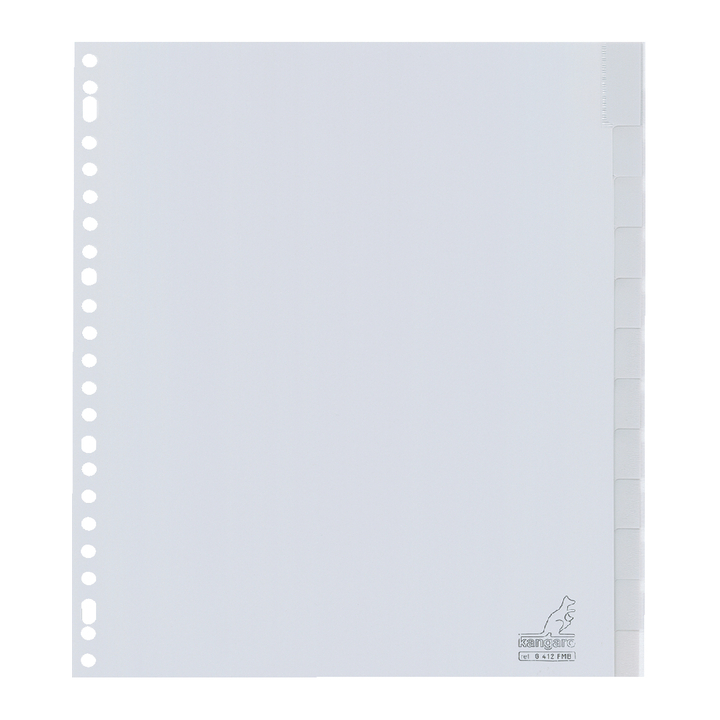 Tabblad kangaro g412fm-b a4 23r pp 12dlg v-tabs br(g412fm-b) - 0