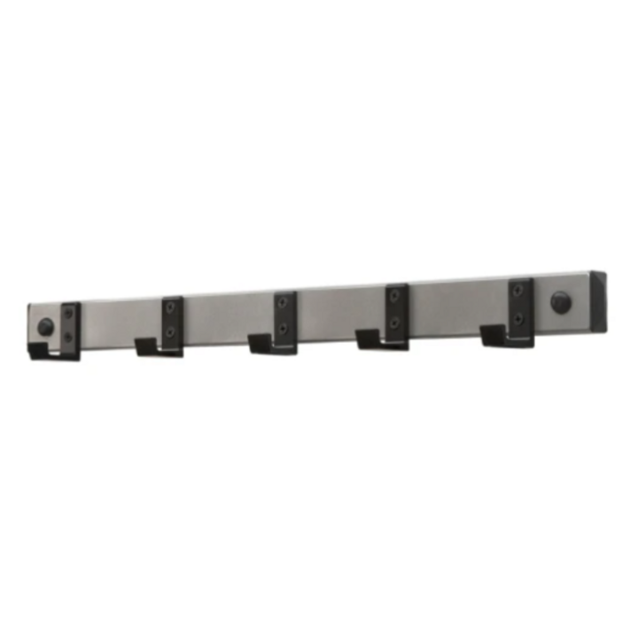 V-Part HIQ | Wandkapstok | 50cm | 5-Haaks | Alu/Zwart | VB 035571 - 0