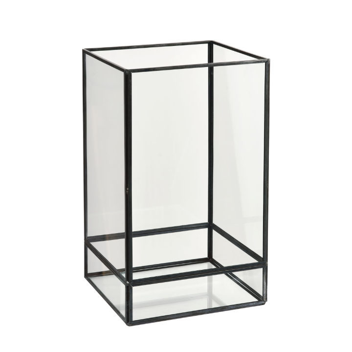 Duni | LED-lamphouder | 150x150x250mm | Kandelaar Capella Black | 206441 (2 stuks) - 0