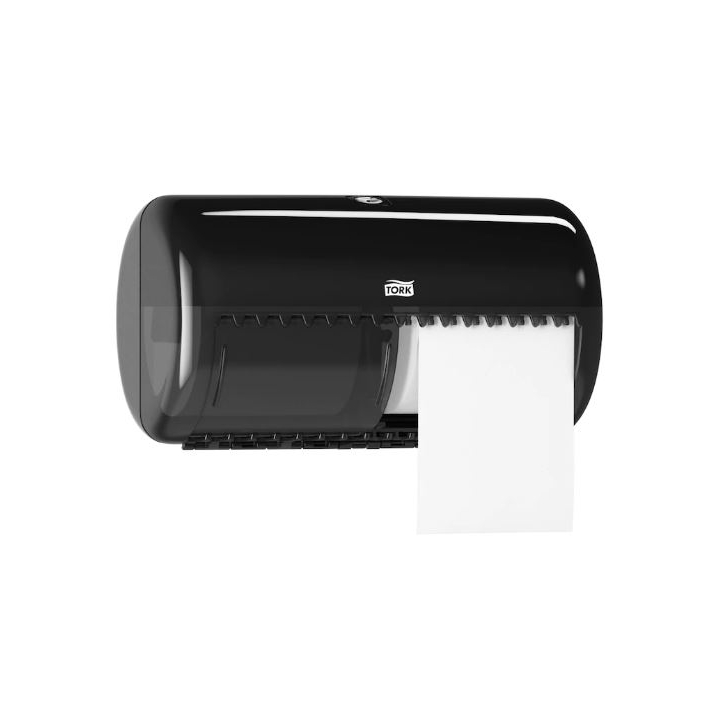Tork | Traditioneel Toiletpapier Dispenser | T4 | Zwart | 557008  - 0