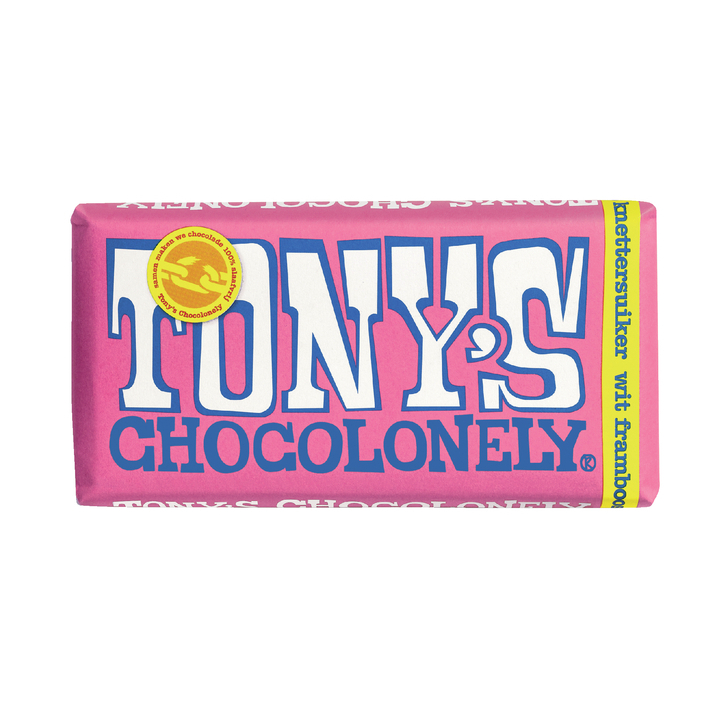 Chocolade tony chocolonely wt frambs knettersuiker(nlrwfk180 - 0