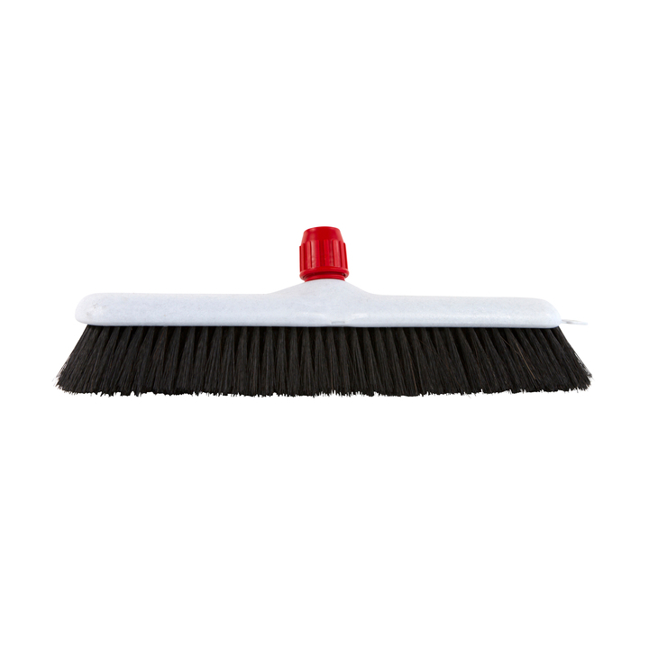 Cleaninq, zaalveger met gemengd haar, 40cm, kunststof, wit/zwart, 8004014 (1 stuk) - 0