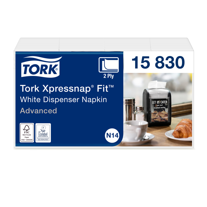 Servet tork n14 advanced multifold 2laags wit(15830) - 0