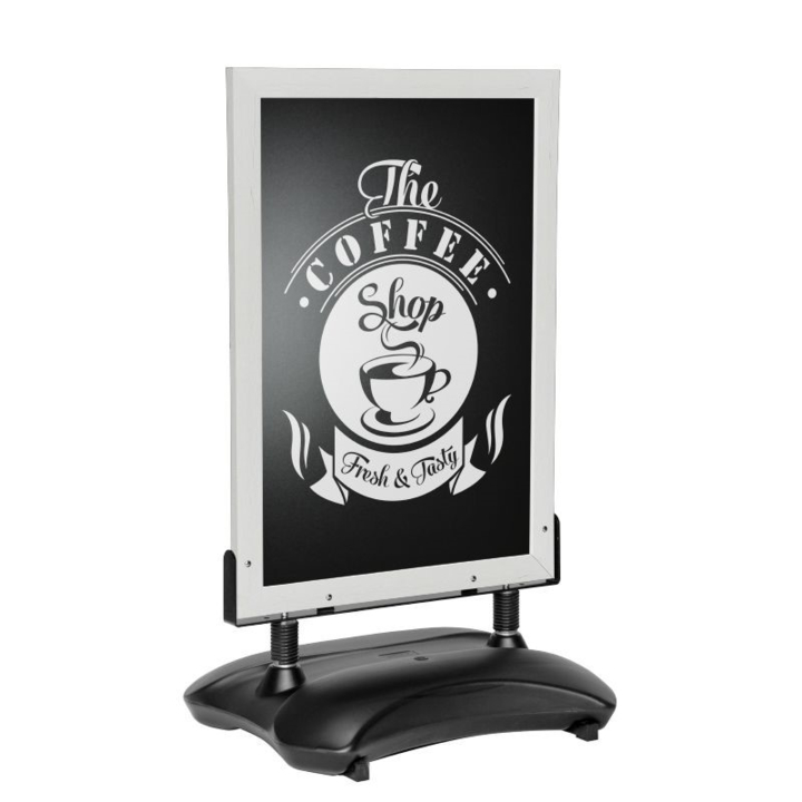 Krijtstoepbord ChalkPro Wit 80x105cm - 0