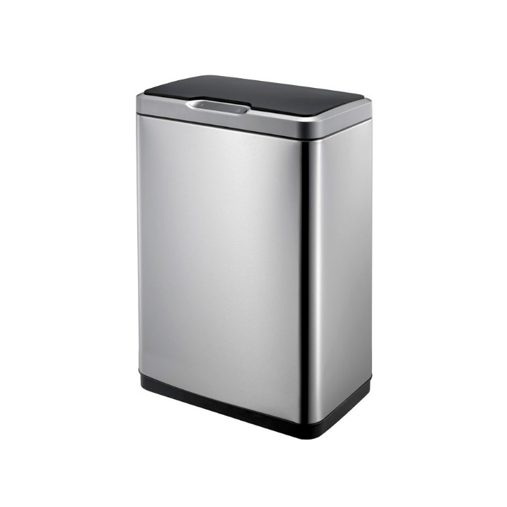 Eko, sensor afvalbak, 45 liter, mat RVS/zwart, VB 927845 - 0