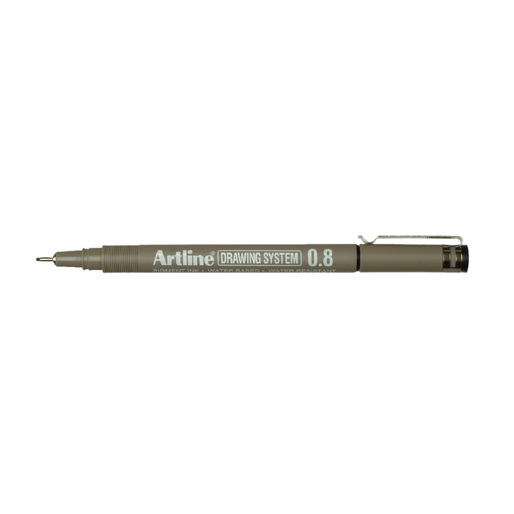 Fineliner artline 0.8mm zwart - 0