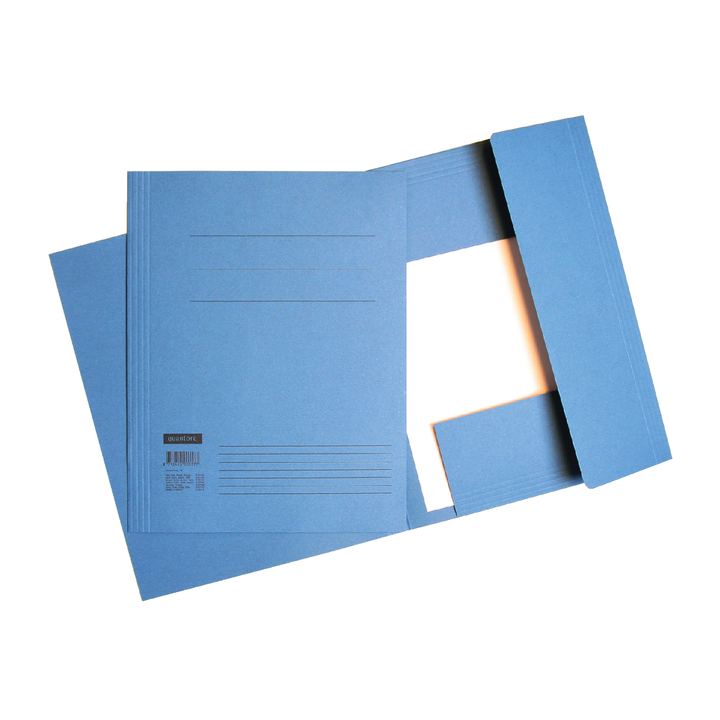 Dossiermap quantore fo 320gr blauw - 0
