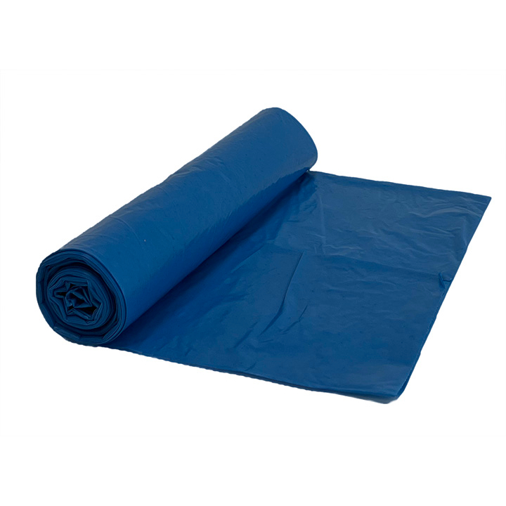 Vuilniszak | LDPE | 90x110cm | 150 Liter | T50 | Blauw (10 rollen x 20 zakken)  - 0