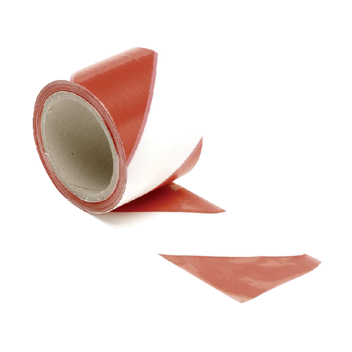 Signalisatielint, 100 meter, rood/wit, 1187-100 (1 stuk) - 0