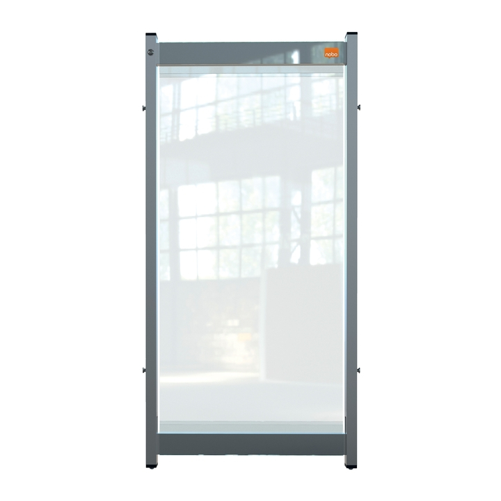 Bureauscherm nobo modulair doorzichtig pvc 400x820mm(1915549 - 0