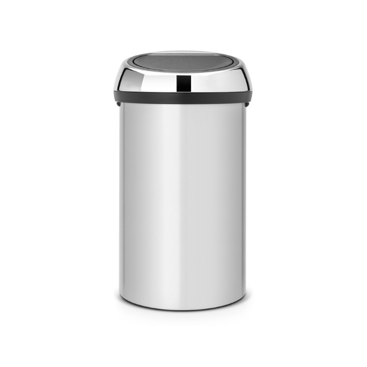 Brabantia, Touch Bin, 60 liter, metallic grijs, VB 402425 - 0