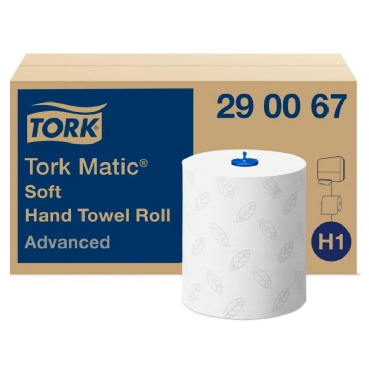 Tork Matic Advanced | Handdoekrol | 150 Meter | 2-Laags | H1 | Wit | 290067 (6 stuks) - 0