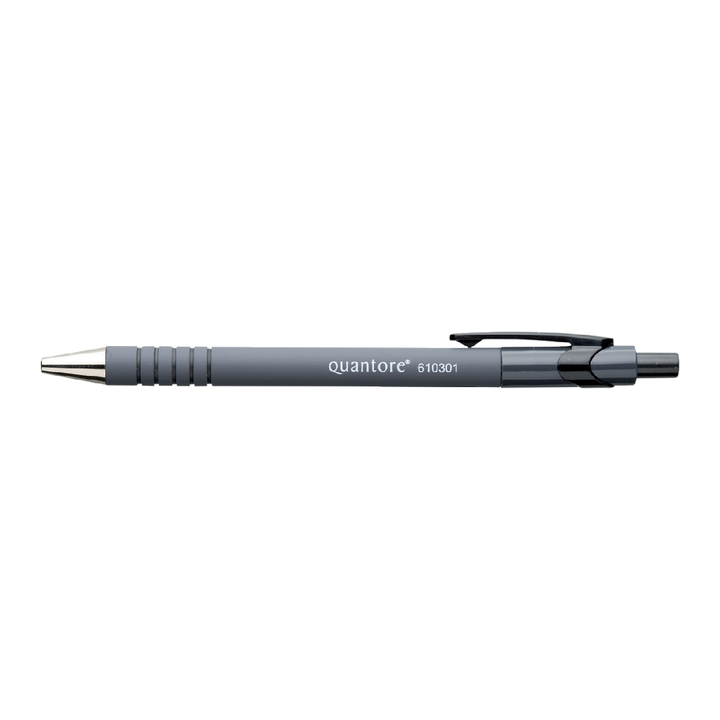 Balpen quantore grip retractable zwart - 0