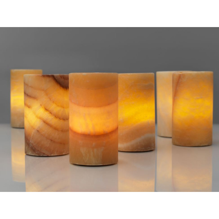 Duni | LED Lamphouder | 125x70mm | Kandelaar Mineral | 178484 (4 stuks) - 1