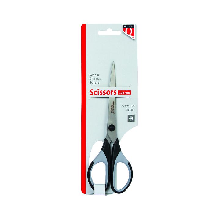Schaar quantore 170mm titanium + soft grip handvat(ti-16q) - 1
