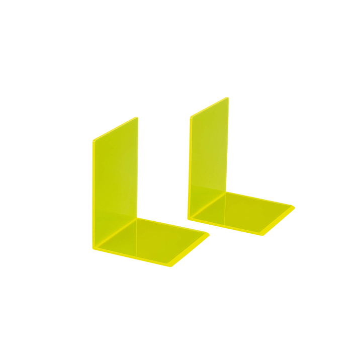 Boekensteun maul 10x10x13cm acryl neon geel(3513611) - 0
