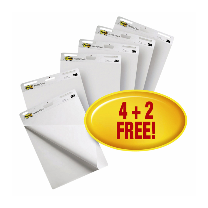 Meeting chart 3m post-it 559vp4+2 635x762mm blanco(559vp4+2) - 0