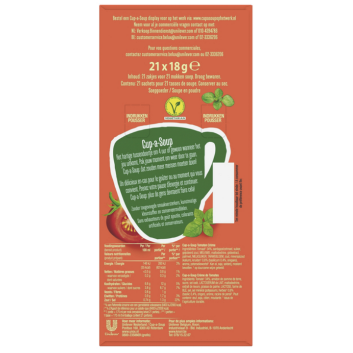 Cup-a-Soup, soep, 175ml, tomaten crème (21 zakjes) - 1