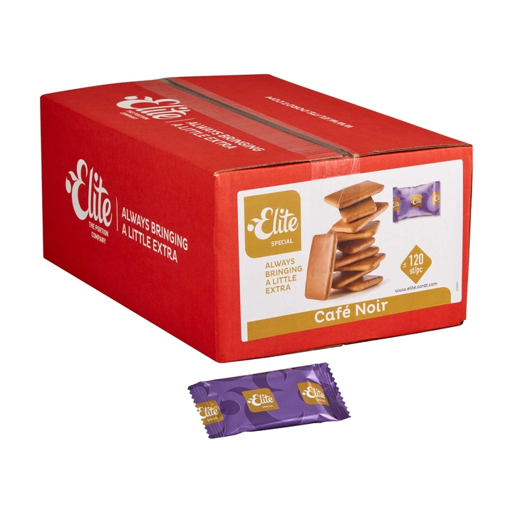 Elite, koekmix, 120 stuk, café noir, 60103711 (1 doos) - 0
