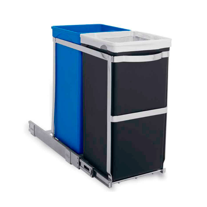 Simplehuman Pull-Out, inbouw afvalbak, 20+15 liter,VB 006963 - 0