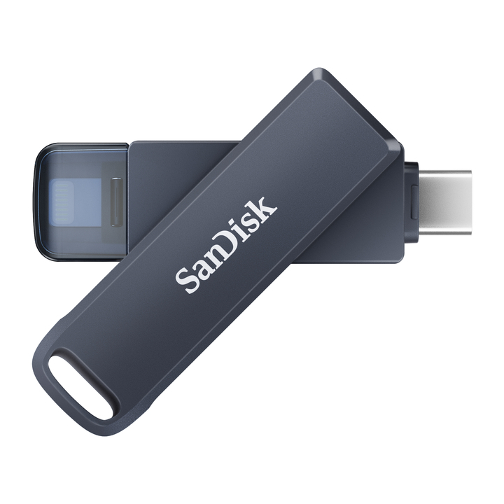 Phone drive 256gb lightning- usb-c blauw(sdixd0n-256g-gn6ne) - 1