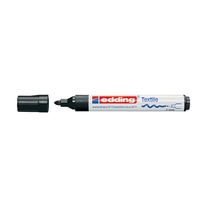 Viltstift edding 4500 textiel rond 2-3mm zwart - 0