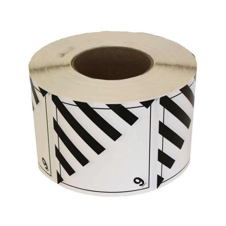 Etiket gevaarlijke stoffen, PE, 102x102mm, permanent(1000 st - 0