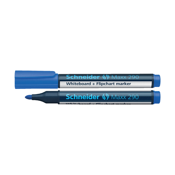 Viltstift schneider 290 whiteboard rond 3mm blauw - 0
