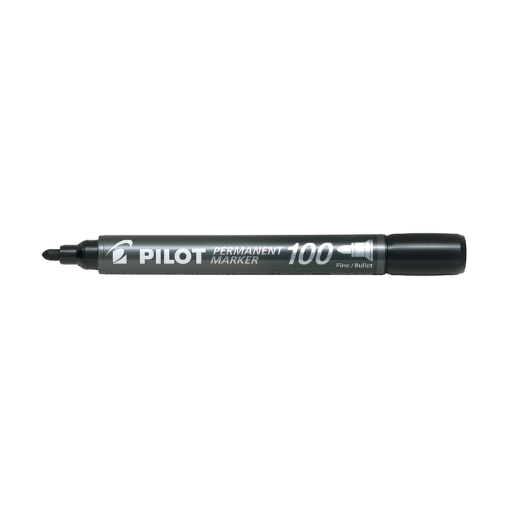 Viltstift pilot sca-100-b rond 1mm zwart(4010001) - 0