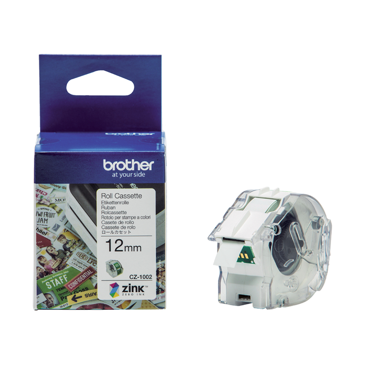 Labeltape brother cz-1002 12mmx5m kleur(cz1002) - 0