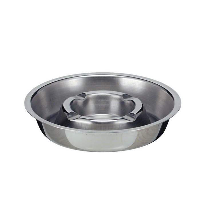 Stapelbare asbak, Ø170 mm, RVS, VB 521301 - 0