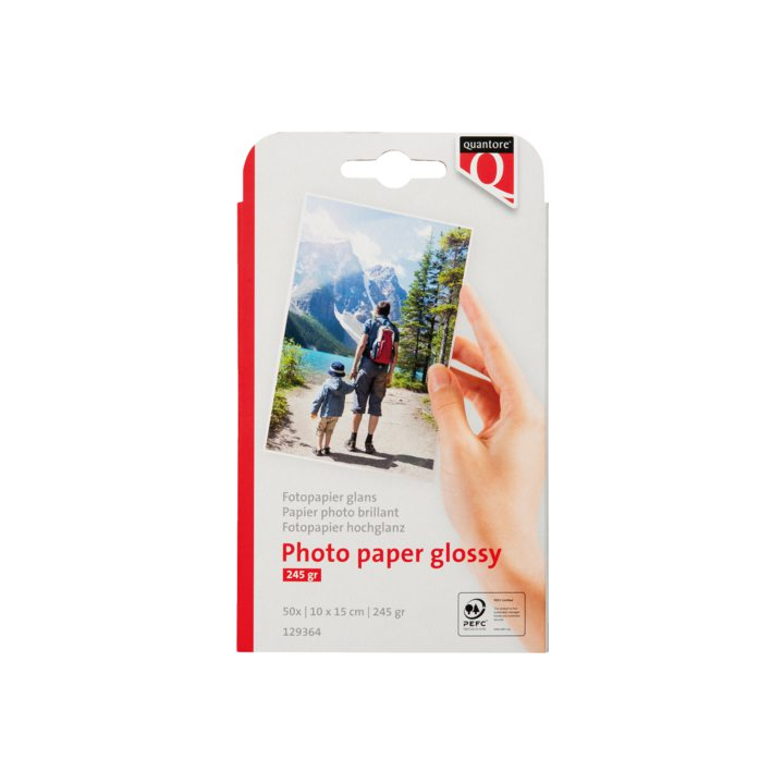 Inkjetpapier quantore 10x15cm 260gr glans - 2