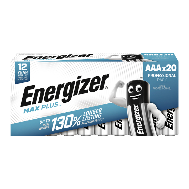Batterij energizer max plus aaa alkaline 20st - 0