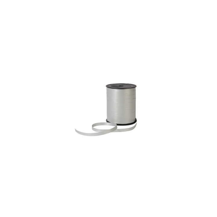 Krullint, paperlook, 10mm x 250m, zilver - 0